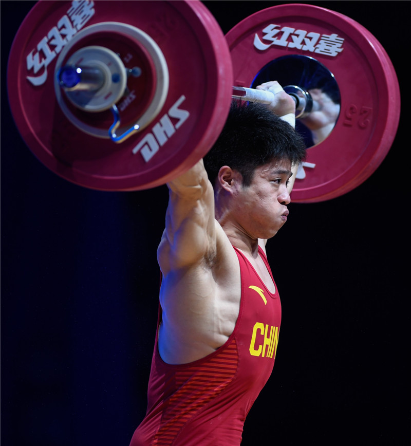 举重运动员李发彬时刻都想挑战世界纪录